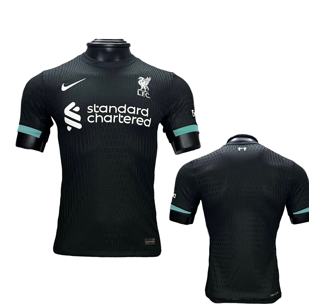 Liverpool FC 202425 Čierna dres Hosťujúci Krátky Rukáv