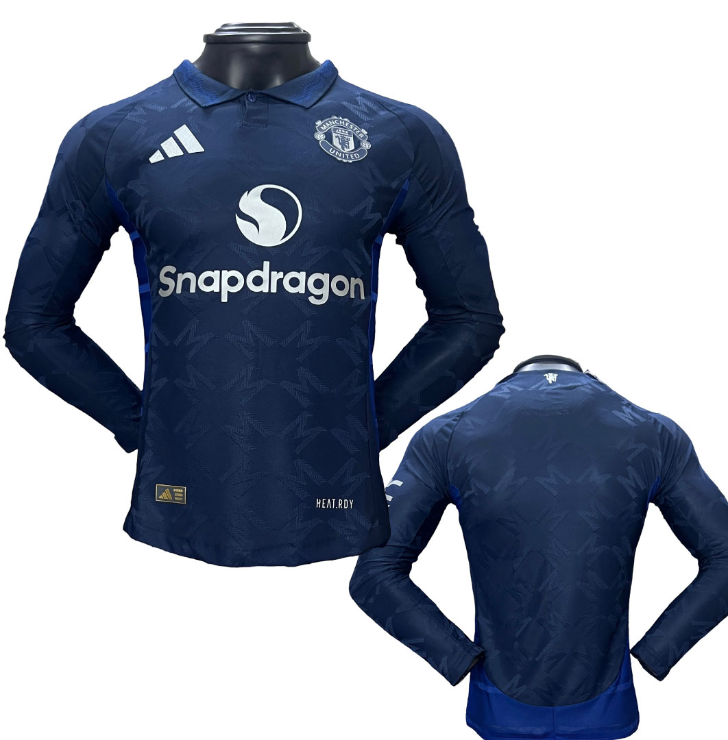 Manchester United Indigovom Hosťujúci dres 24 25 Dlhý Rukáv