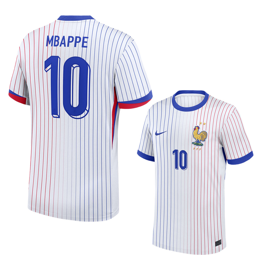 Francúzsko Kylian Mbappé #10 Reprezentačné dresy Hosťovský 2024